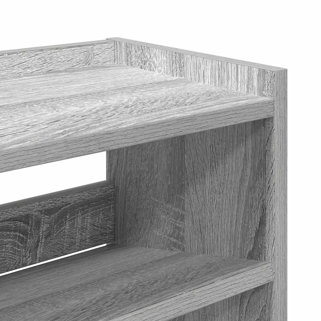 Scarpiera Grigio Sonoma 80x25x81 cm in Legno Multistrato - homemem39