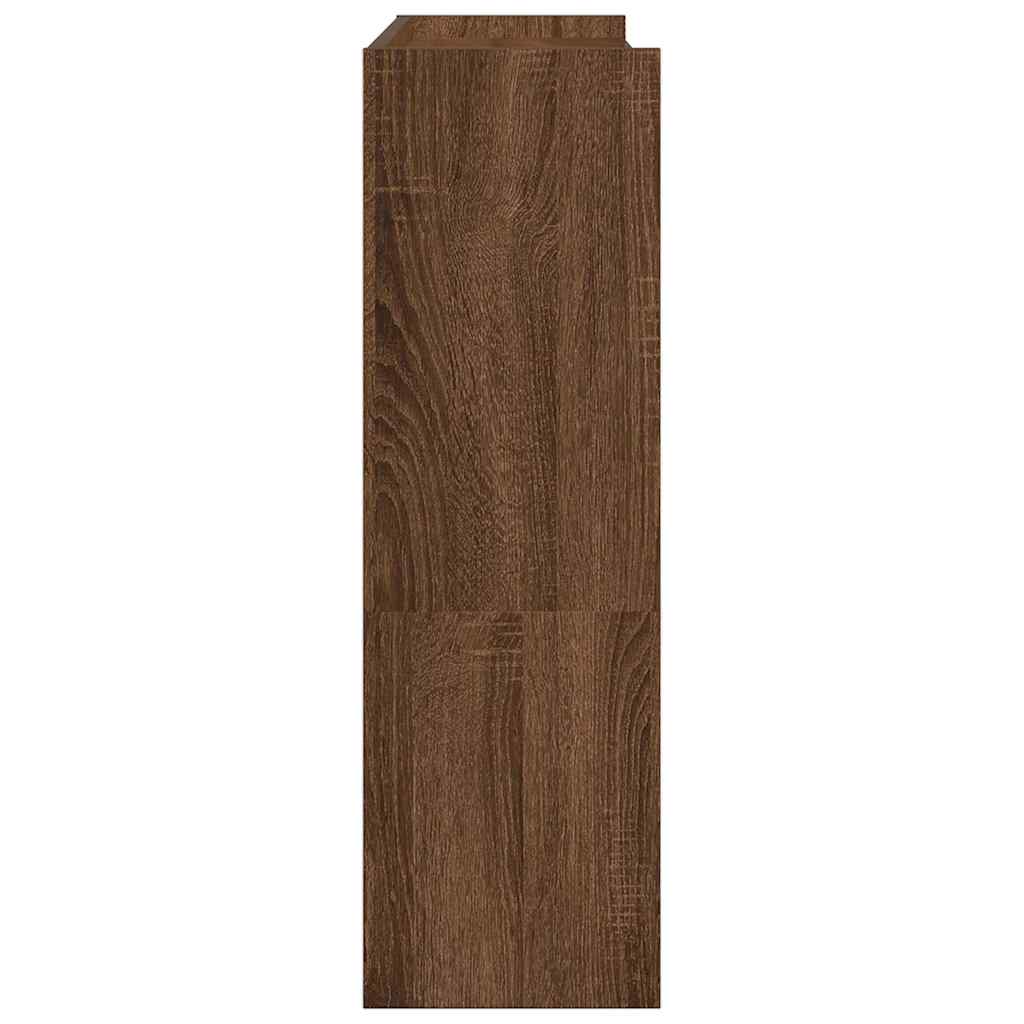 Scarpiera Rovere Marrone 80x25x81 cm in Legno Multistrato - homemem39
