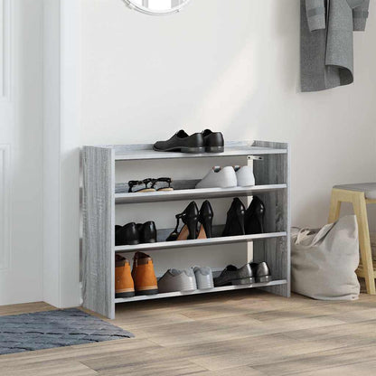 Scarpiera Grigio Sonoma 80x25x62 cm in Legno Multistrato - homemem39
