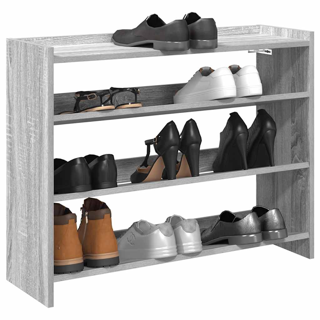 Scarpiera Grigio Sonoma 80x25x62 cm in Legno Multistrato - homemem39