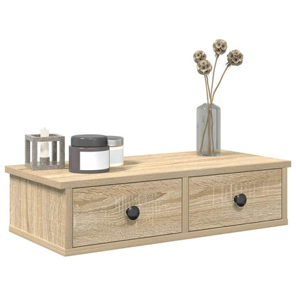 Scaffale a Parete con Cassetti Sonoma 60x28x15 cm in Truciolato | homemem39