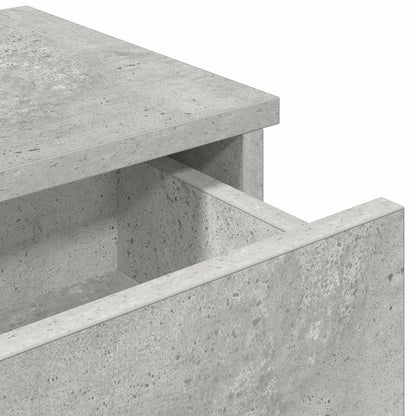 Scaffale a Parete con Cassetti Grigio 60x28x15 cm in Truciolato | homemem39