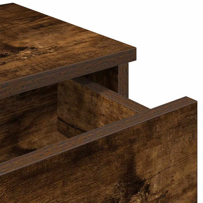 Scaffale a Parete con Cassetti Fumo 60x28x15 cm in Truciolato | homemem39