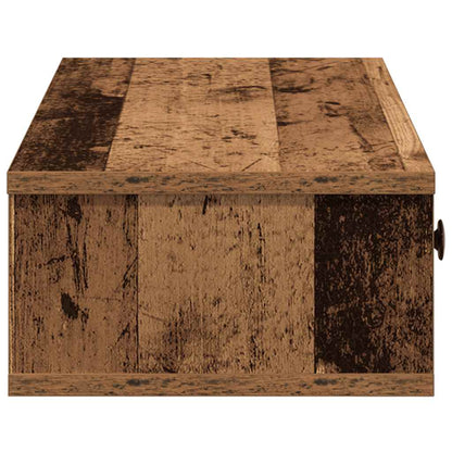 Scaffale a Parete con Cassetti Antico 60x28x15 cm in Truciolato | homemem39