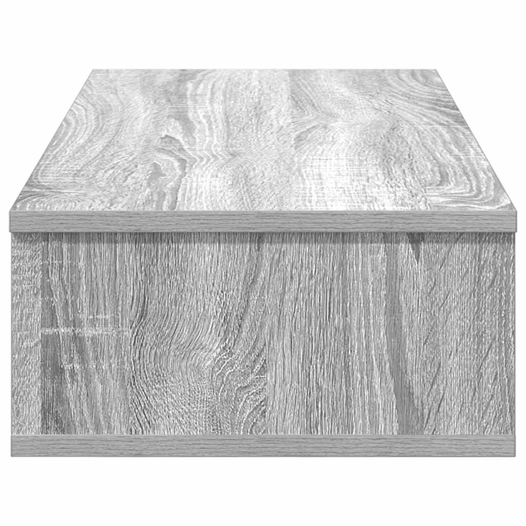 Scaffale a Parete con Cassetti Grigio 80x31x17 cm in Truciolato | homemem39