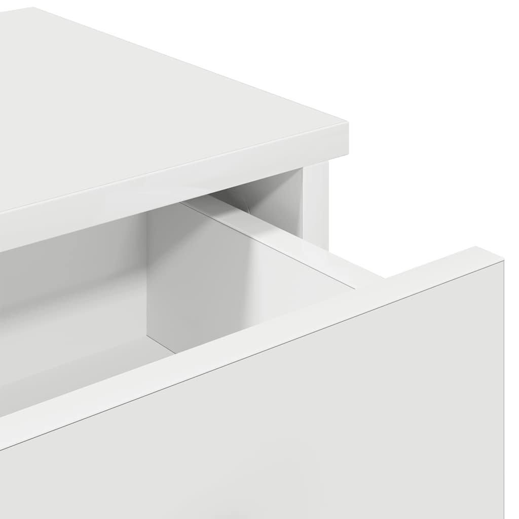 Scaffale a Parete con Cassetti Bianco 100x37,5x19 cm Truciolato | homemem39