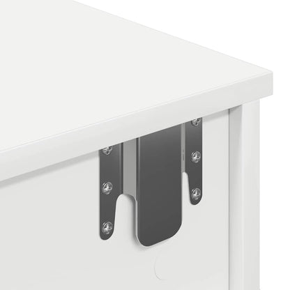 Scaffale a Parete con Cassetti Bianco 100x37,5x19 cm Truciolato | homemem39