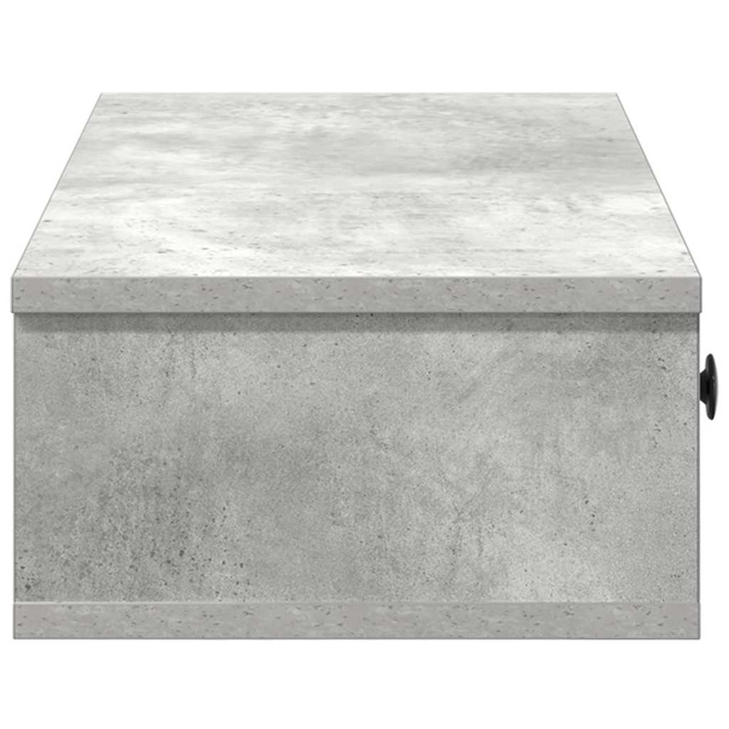 Scaffale a Parete con Cassetti Grigio 100x37,5x19 cm Truciolato | homemem39