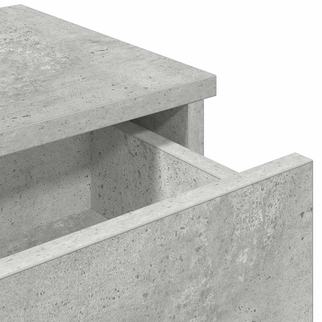 Scaffale a Parete con Cassetti Grigio 100x37,5x19 cm Truciolato | homemem39