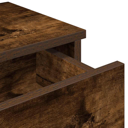 Scaffale a Parete con Cassetti Fumo 100x37,5x19cm in Truciolato | homemem39