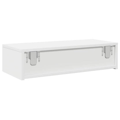 Scaffale a Parete con Cassetti Bianco 60x26,5x15 cm Truciolato