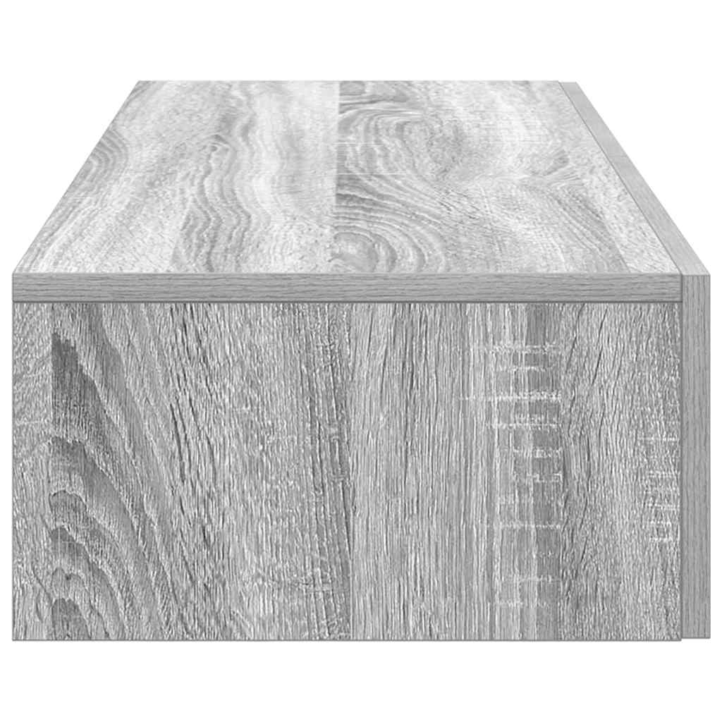 Scaffale a Parete con Cassetti Grigio 60x26,5x15 cm Truciolato | homemem39