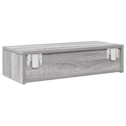 Scaffale a Parete con Cassetti Grigio 60x26,5x15 cm Truciolato | homemem39