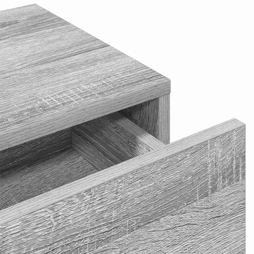 Scaffale a Parete con Cassetti Grigio 60x26,5x15 cm Truciolato | homemem39