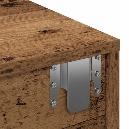 Scaffale a Parete con Cassetti Antico 60x26,5x15 cm Truciolato | homemem39