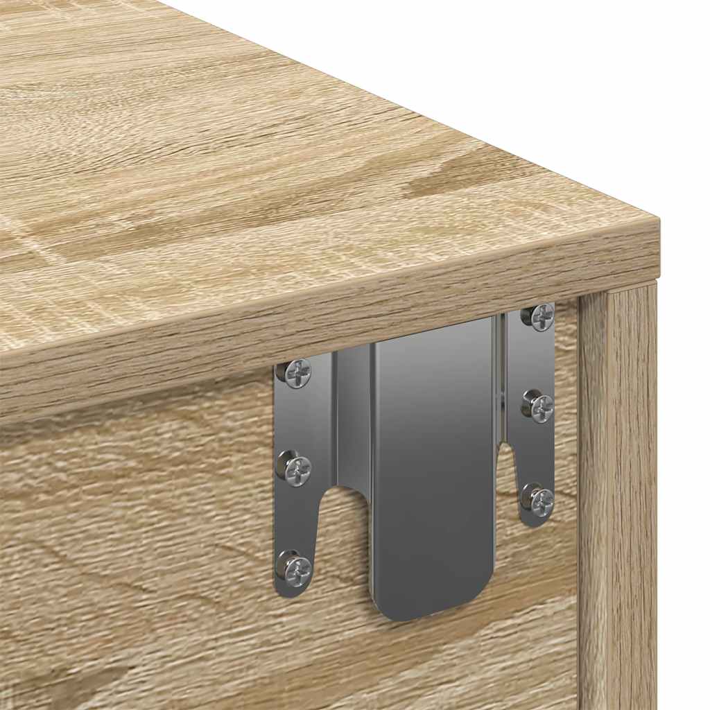Scaffale a Parete con Cassetti Sonoma 100x36x19cm in Truciolato | homemem39