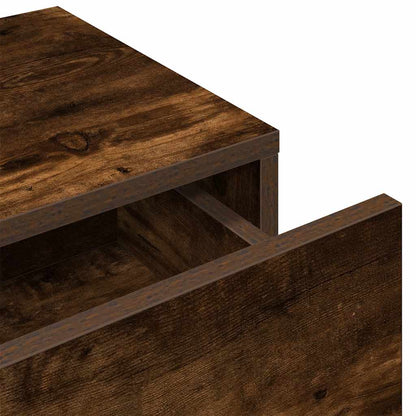 Scaffale a Parete con Cassetti Fumo 100x36x19 cm in Truciolato | homemem39