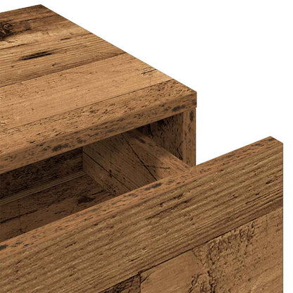 Scaffale a Parete con Cassetti Antico 100x36x19cm in Truciolato | homemem39