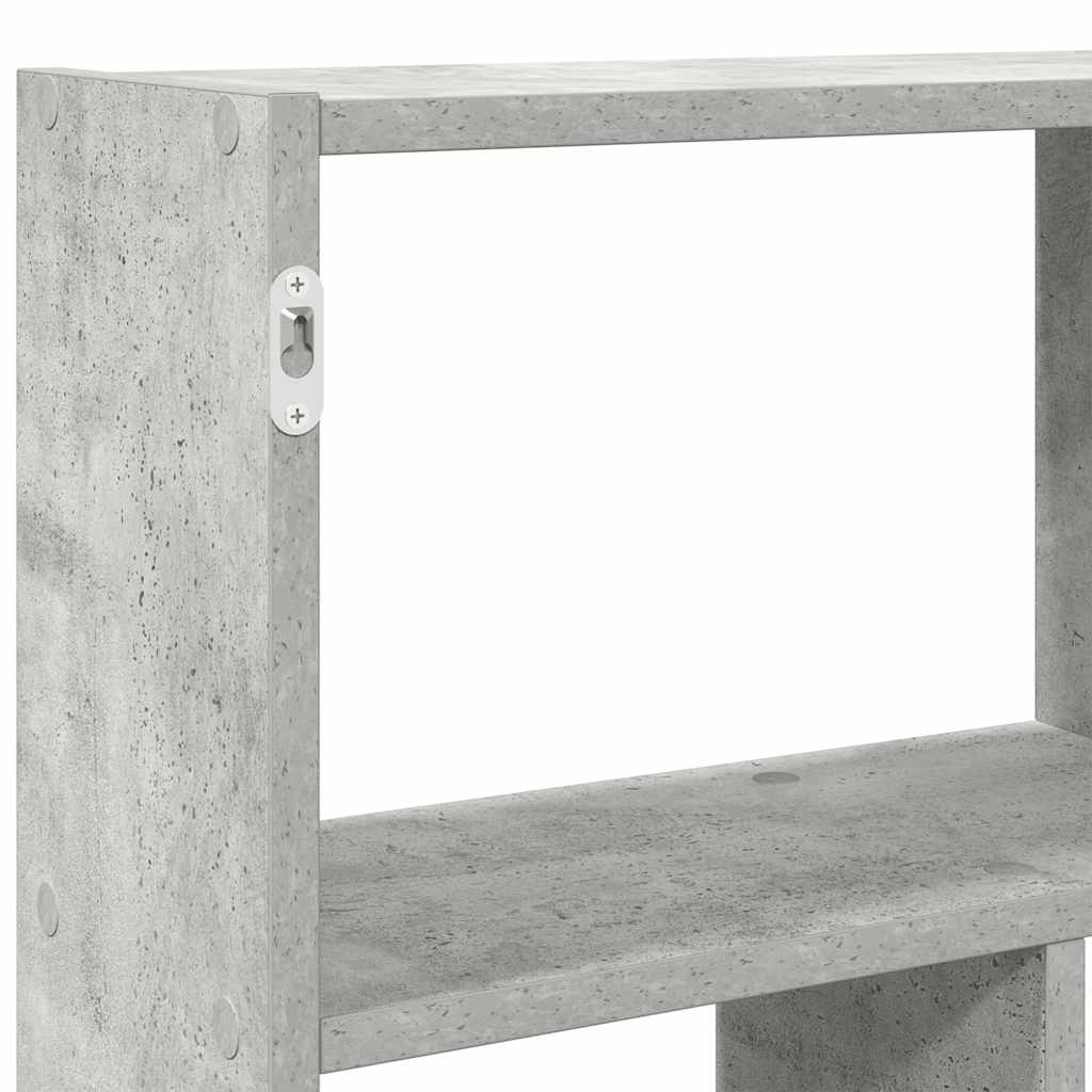 Mensola a Cubo da Muro 12 Scomparti Truciolato Grigio Cemento | homemem39