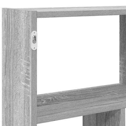 Mensola a Cubo da Muro 12 Scomparti in Truciolato Sonoma Grigio | homemem39
