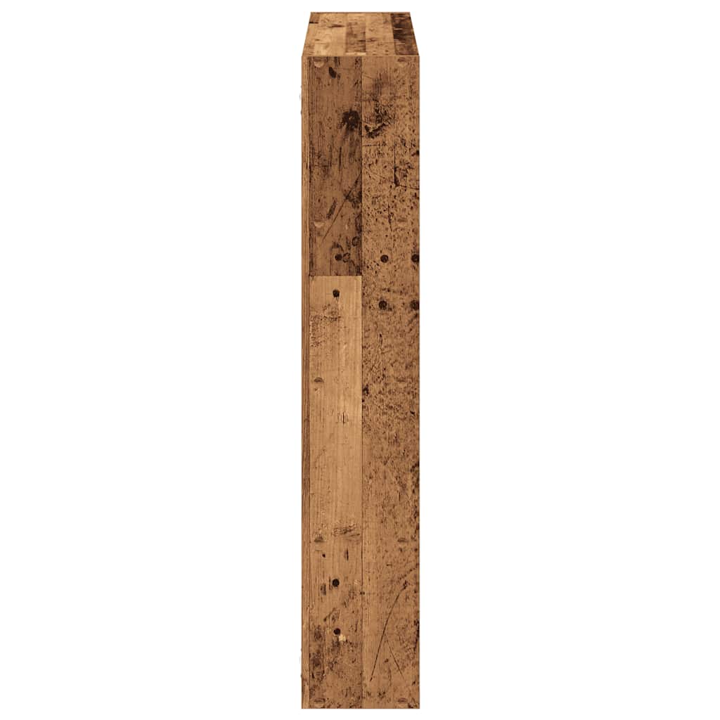 Mensola a Muro a Cubo 12 Scomparti in Truciolato Legno Antico | homemem39