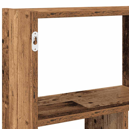 Mensola a Muro a Cubo 12 Scomparti in Truciolato Legno Antico | homemem39