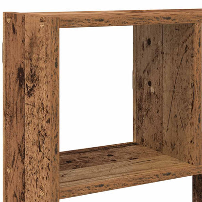 Mensola a Muro a Cubo 12 Scomparti in Truciolato Legno Antico | homemem39