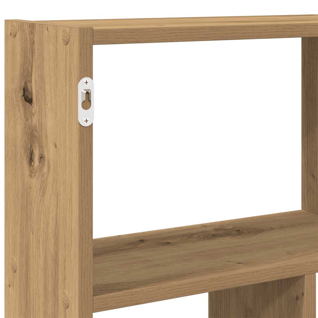 Mensola a Muro Cubo 12 Scomparti Truciolato Rovere Artigianale | homemem39