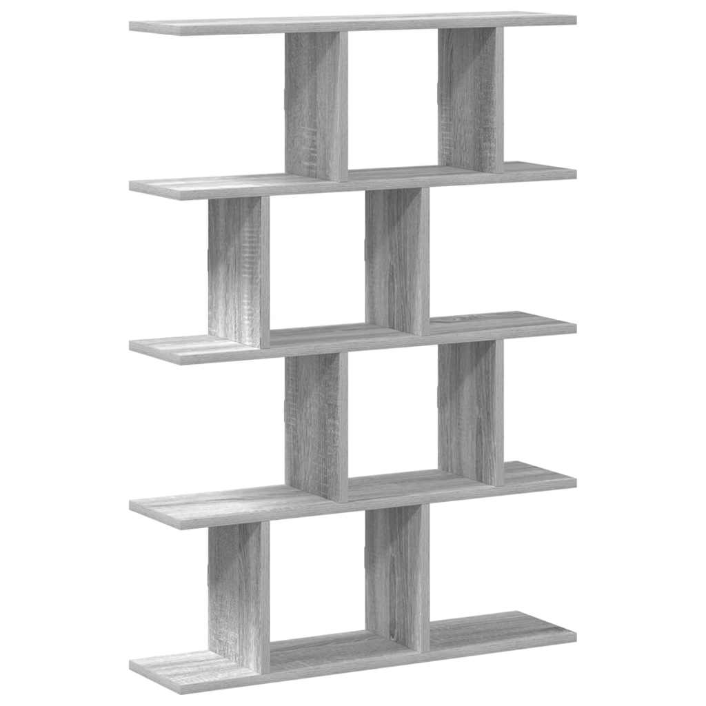 Mensola a Cubo da Muro 12 Scomparti in Truciolato Sonoma Grigio | homemem39