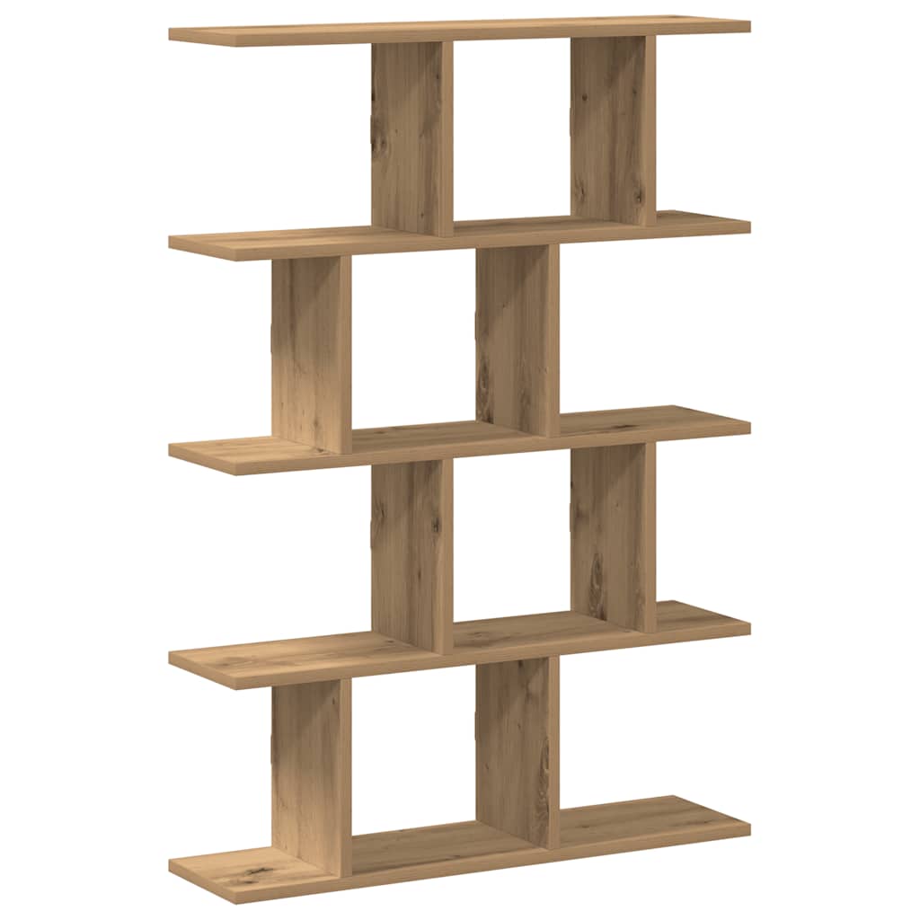 Mensola a Muro Cubo 12 Scomparti Truciolato Rovere Artigianale | homemem39