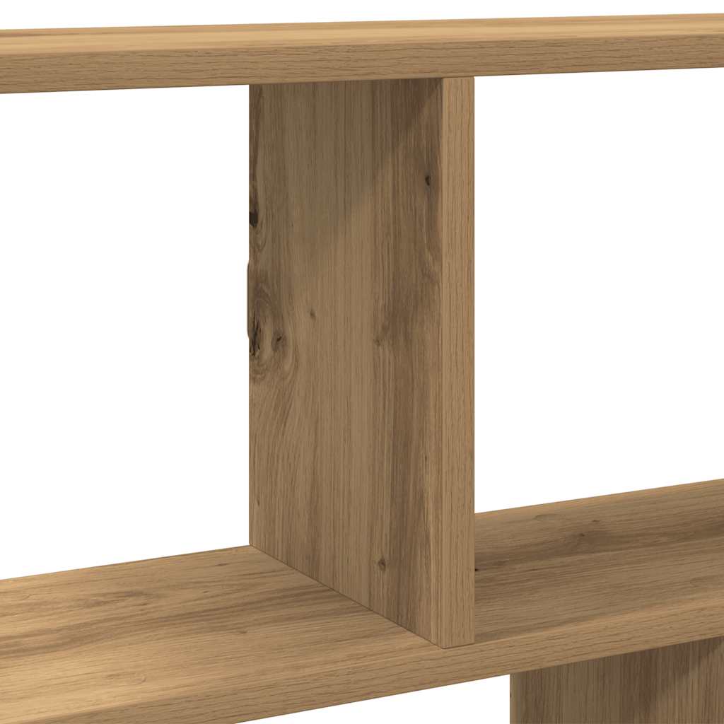 Mensola a Muro Cubo 12 Scomparti Truciolato Rovere Artigianale | homemem39