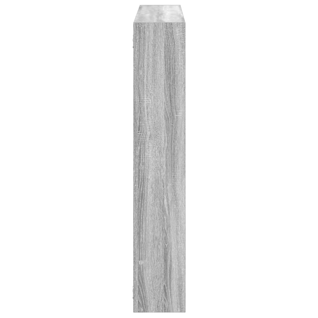 Mensola a Cubo da Parete 7 Scomparti Truciolato Grigio Sonoma | homemem39