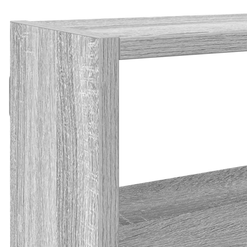 Mensola a Cubo da Parete 7 Scomparti Truciolato Grigio Sonoma | homemem39