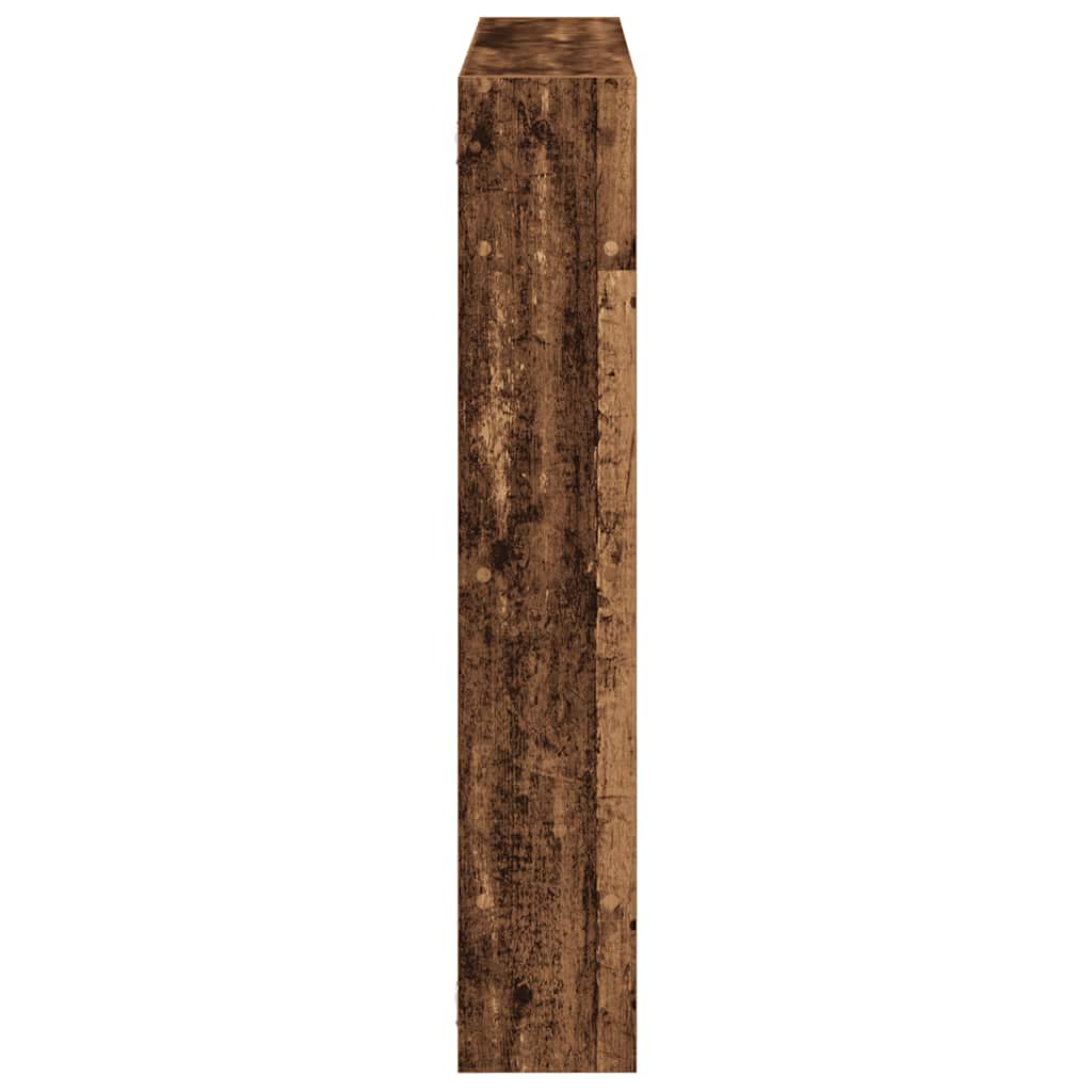 Mensola a Cubo da Parete 7 Scomparti in Truciolato Legno Antico | homemem39