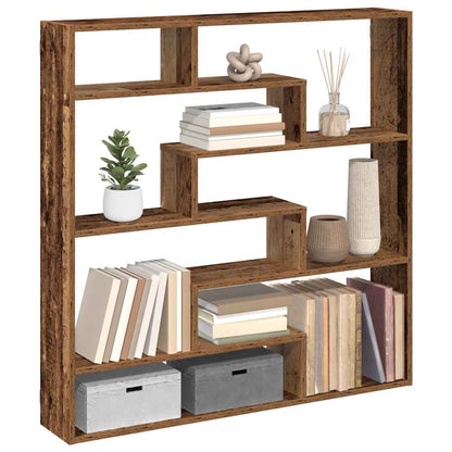Mensola a Cubo da Parete 7 Scomparti in Truciolato Legno Antico | homemem39