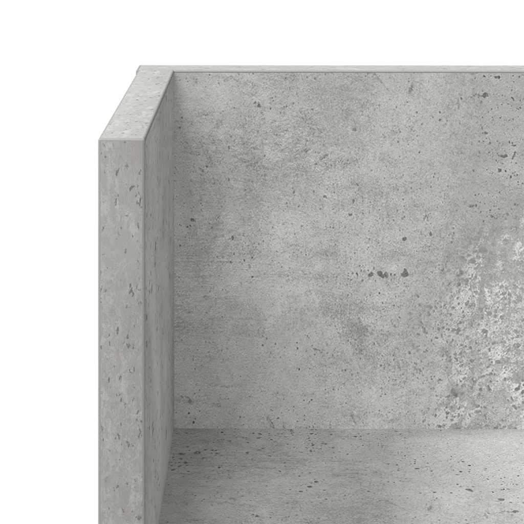 Mensole a Muro 2pz Grigio Cemento 75x16,5x16,5 cm in Truciolato | homemem39