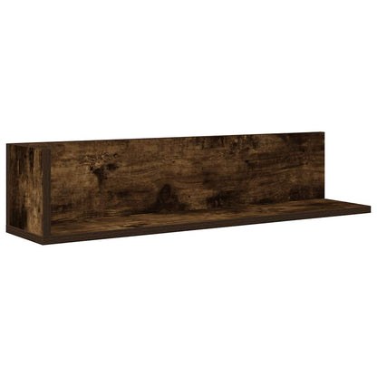 Mensole da Parete 2pz Rovere Fumo 75x16,5x16,5 cm in Truciolato | homemem39