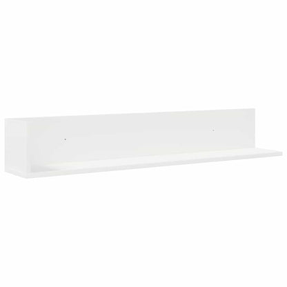 Mensole a Muro 2 pz Bianche 100x16,5x16,5 cm in Truciolato | homemem39