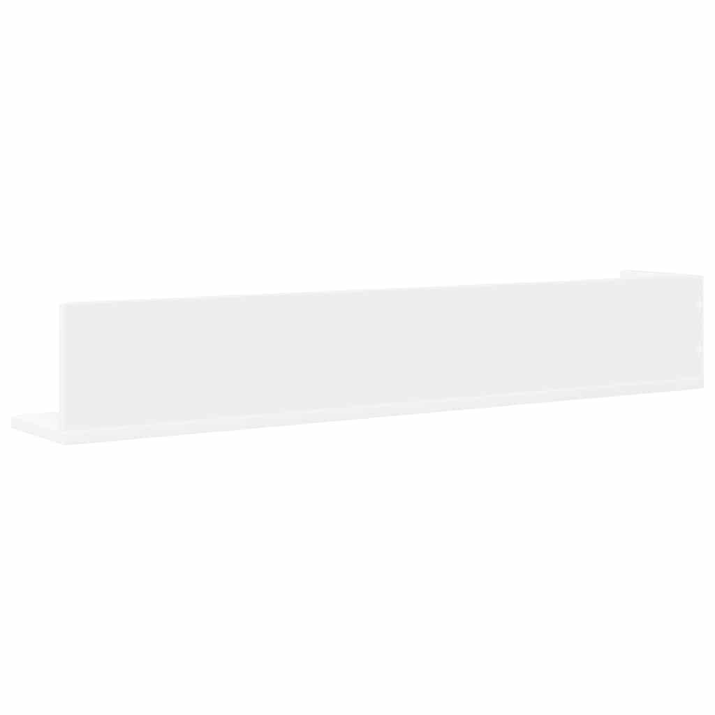 Mensole a Muro 2 pz Bianche 100x16,5x16,5 cm in Truciolato | homemem39