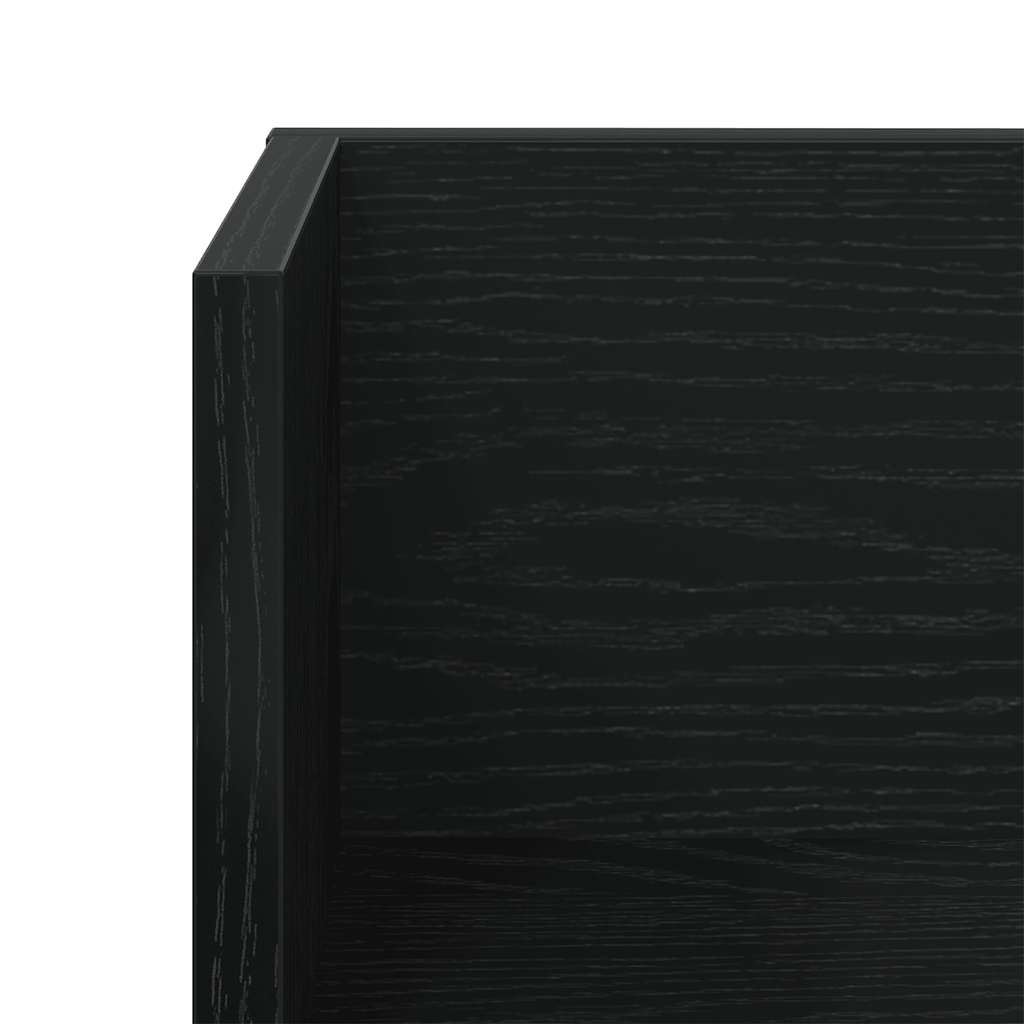Mensole da Parete 2pz Nere 100x16,5x16,5 cm Legno Multistrato | homemem39