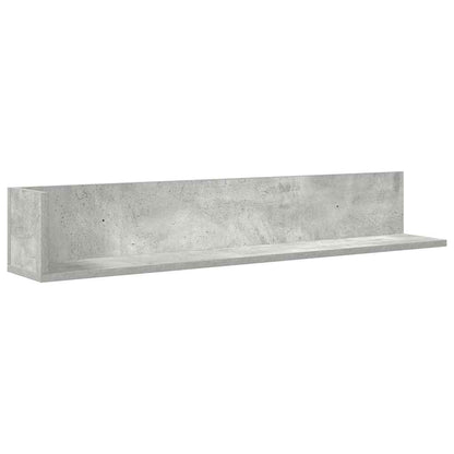 Mensole a Muro 2pz Grigio Cemento 100x16,5x16,5cm in Truciolato | homemem39