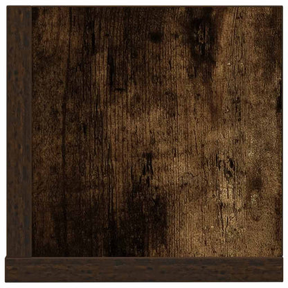 Mensole Parete 2pz Rovere Fumo 100x16,5x16,5 cm in Truciolato | homemem39