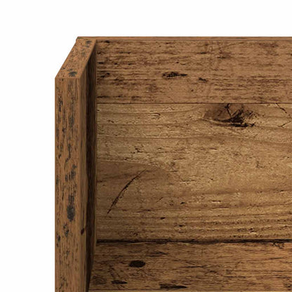Mensole da Parete 2pz Legno Vecchio 100x16,5x16,5 cm Truciolato | homemem39