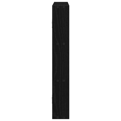 Scaffale a Parete Nero 43x9x60 cm in Legno Multistrato | homemem39