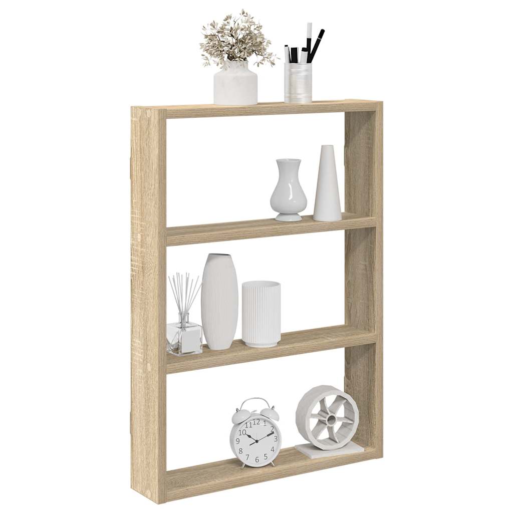 Scaffale a Parete Rovere Sonoma 43x9x60 cm in Truciolato | homemem39