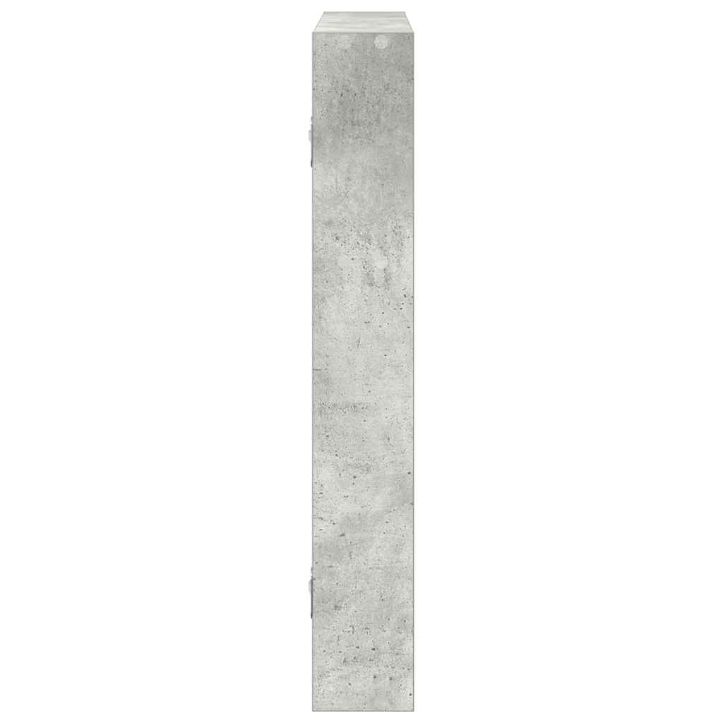 Scaffale a Muro Grigio Cemento 43x9x60 cm in Truciolato | homemem39