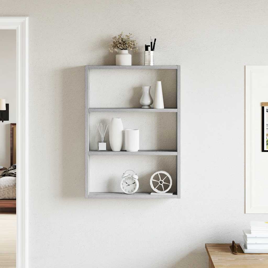 Mensola a Muro Grigio Sonoma 43x9x60 cm in Truciolato | homemem39