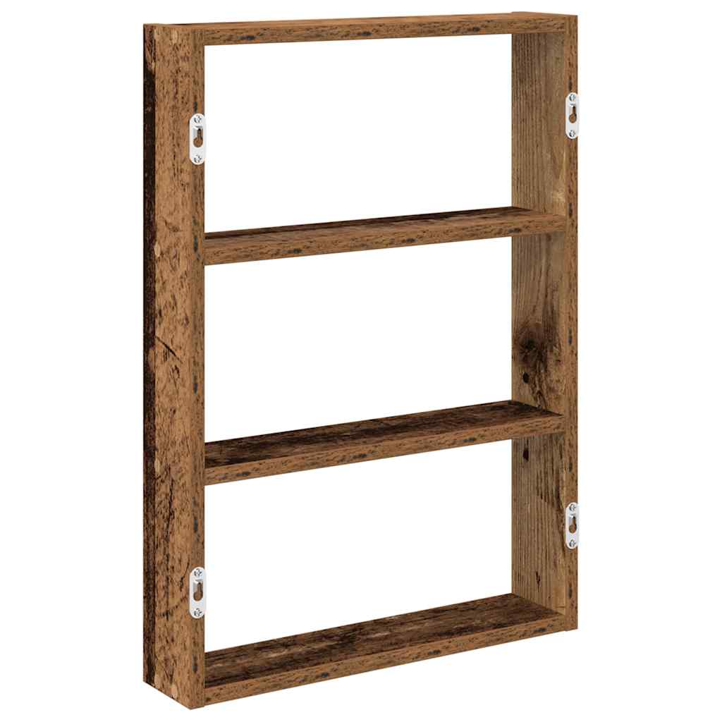 Scaffale a Parete Legno Vecchio 43x9x60 cm in Truciolato | homemem39