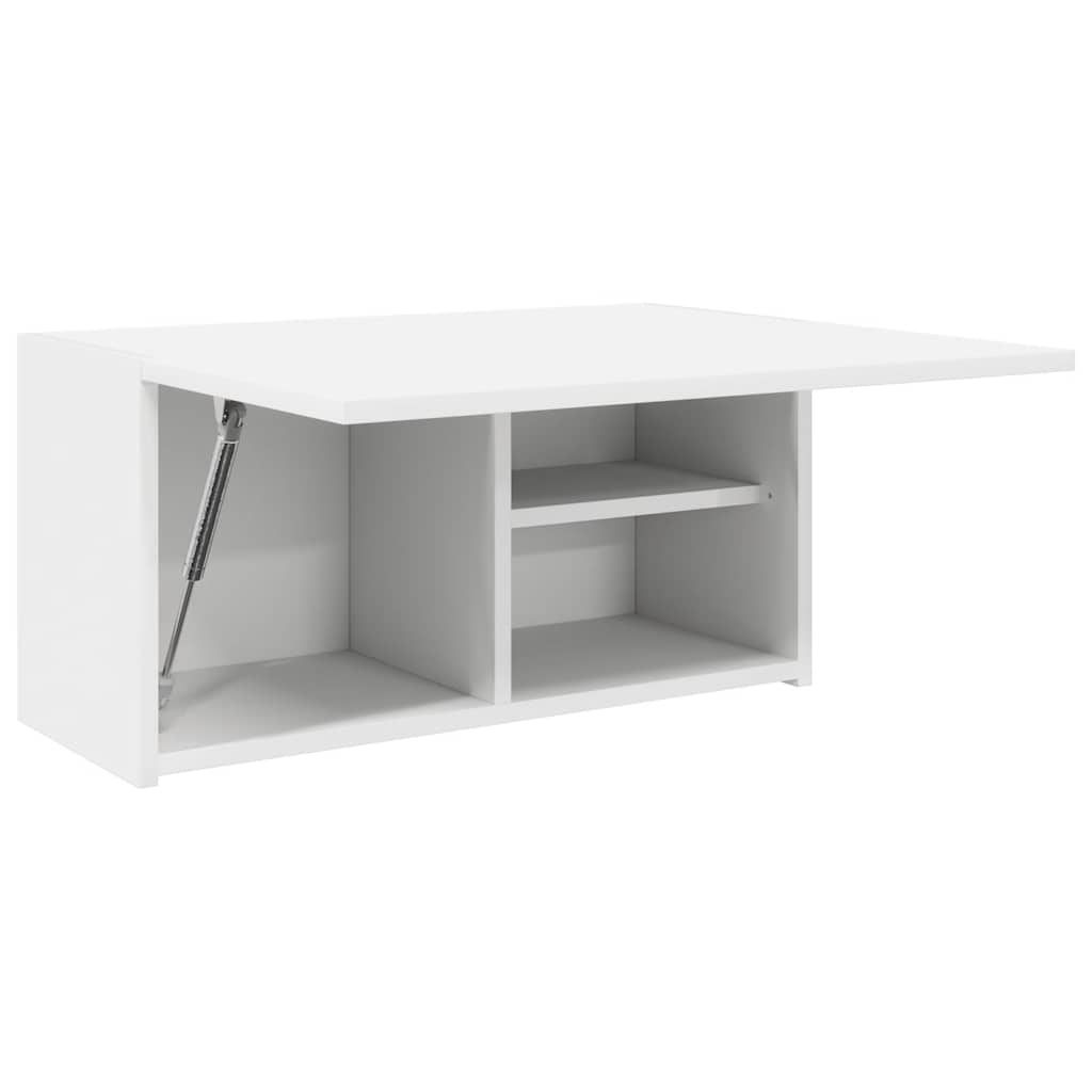 Mobile da Bagno a Parete Bianco 60x25x30cm in Legno Multistrato | homemem39