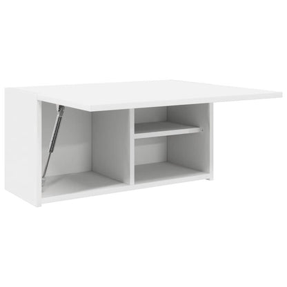 Mobile da Bagno a Parete Bianco 60x25x30cm in Legno Multistrato | homemem39